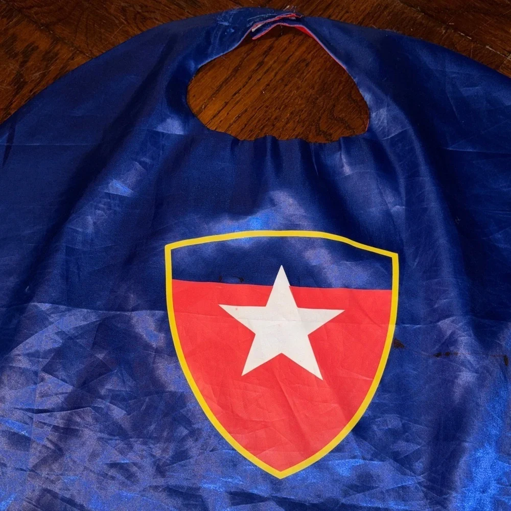 Disney Superhero cape Kids Costume - Red, Black, Blue bundle - Picture 3 of 10